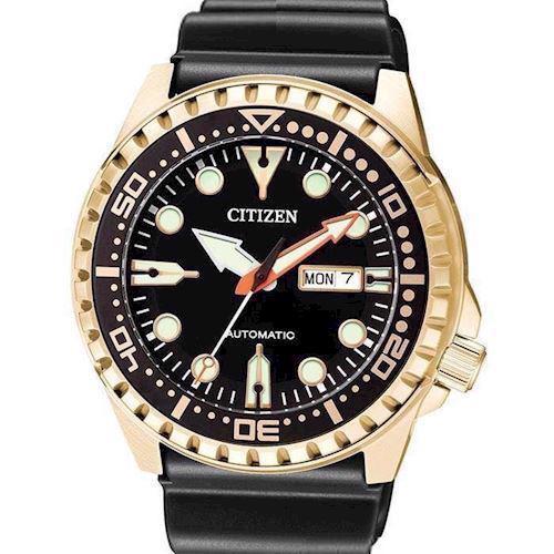 Image of mat forgyldt stål Automatic Diver Automatic caliber 8200 Herre ur fra Citizen